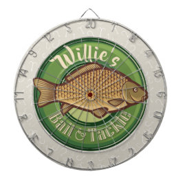 フィッパーソナライズされたシュアンドタックショップ魚釣りアングラー ダーツボード