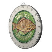 フィッパーソナライズされたシュアンドタックショップ魚釣りアングラー ダーツボード (正面右)