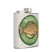 フィッパーソナライズされたシュアンドタックショップ魚釣りアングラー フラスク (右)