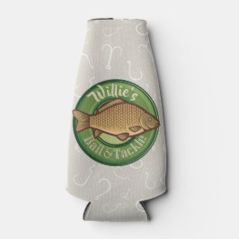 フィッパーソナライズされたシュアンドタックショップ魚釣りアングラー ボトルクーラー