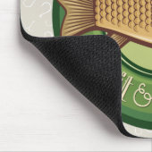 フィッパーソナライズされたシュアンドタックショップ魚釣りアングラー マウスパッド (コーナー)