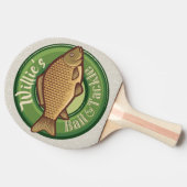 フィッパーソナライズされたシュアンドタックショップ魚釣りアングラー 卓球ラケット (横)