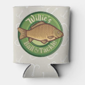 フィッパーソナライズされたシュアンドタックショップ魚釣りアングラー 缶クーラー (正面)