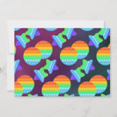 フィッポップ・アートのジッ遊トパーティーボーイズムーンスターズ誕生日 招待状 (裏面)