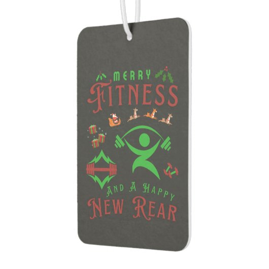 フィッメリーマスとハッピーニューリアクリスマスジム カーエアーフレッシュナー (左)