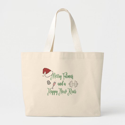 フィッメリーマスとハッピーニューリア ラージトートバッグ (正面)