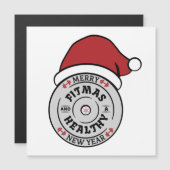 フィッメリーマスと健康な新年クリスマスカード (正面/裏面)