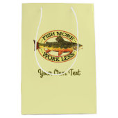 フィッユーモアのあるシュモア-ワークレストラウト魚釣り ミディアムペーパーバッグ (正面)