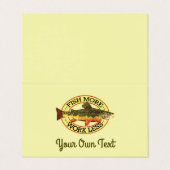 フィッユーモアのあるシュモア-ワークレストラウト魚釣り 名刺 (外部フラット)