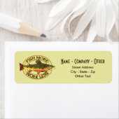 フィッユーモアのあるトモア – 少ないマス魚釣り ラベル (インサイチュ)