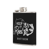 フィッ保シャー父の日名前をカスタムする フラスク (左)