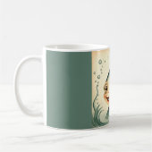 フィッ間抜けグおもしろい・コーヒー・マグカップ コーヒーマグカップ (左)