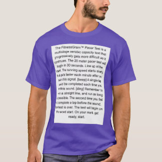 フィツネスコグラムペーサーおもしろい試験 Tシャツ