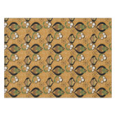 フィティスハウスプラント | 金ゴールド、黒、世紀半ば テーブルクロス (正面(横))