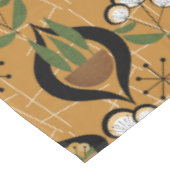 フィティスハウスプラント | 金ゴールド、黒、世紀半ば テーブルクロス (アングル)