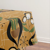 フィティスハウスプラント | 金ゴールド、黒、世紀半ば テーブルクロス (インサイチュ)