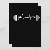 フィテレヴァットジムフィットネスバーベルトレーニング 招待状 (正面/裏面)