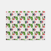 フィドドッグハウスハートボーン フリースブランケット (正面(横))