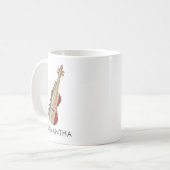 フィドルウィスペラーヴィンテージバイオパーソナライズされたリン コーヒーマグカップ (正面左)