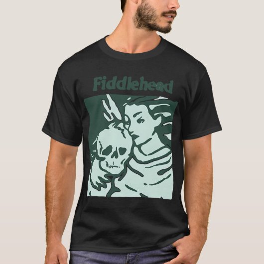 フィドルヘッドエンジェルスカル Tシャツ (正面)