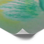 フィドルヘッドファーンエナジーパターンパステルポスター ポスター (角)