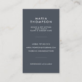 フィドルリーフフィグ |ホームサービス 名刺 (裏面)