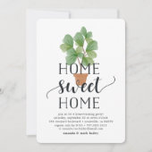 フィドルリーフフィグ |引っ越し祝いパーティーパーティの招待状 招待状 (正面)