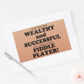 フィドル裕福で成功した長方形のステッカー 長方形シール (封筒)