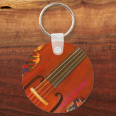 フィドル： GRANNAGERIEによるメタルキーチェーン™ キーホルダー (裏面)