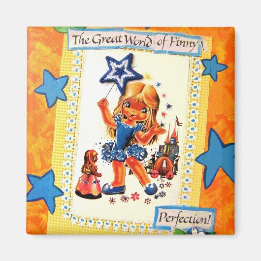 フィニお洒落ー – ヴィンテージ マグネット (正面)