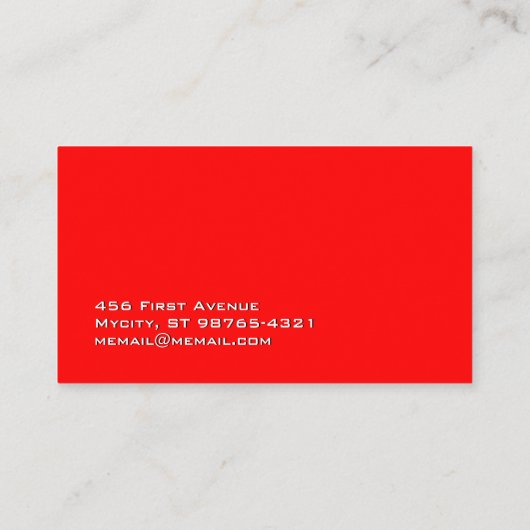 フィニガンビッグレッドストライプアスタリスク 名刺 (裏面)