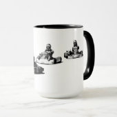 フィニッシュまでのレース – Go Kart Racers マグカップ (正面右)