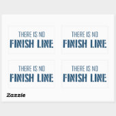 フィニッシュラインがない 長方形シール (シート)