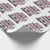 フィニッシュラインでのドーナツおもしろいフィットネス動機 ラッピングペーパー (角)