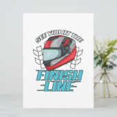 フィニッシュラインレーサーレーシングカーギフトであなたを参照 セーブザデート (スタンド正面)