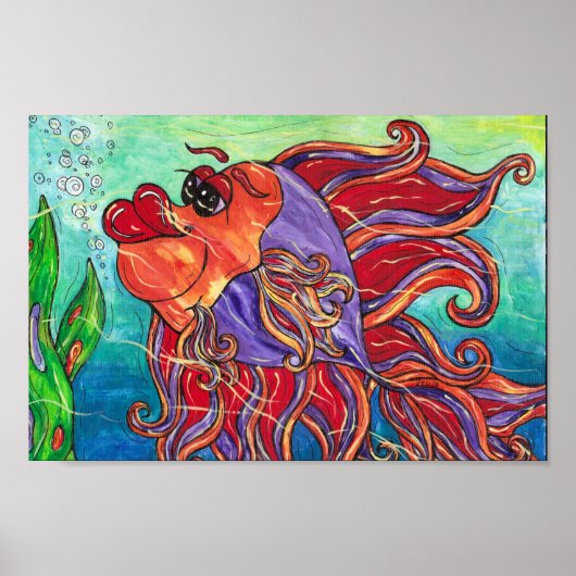 フィニーザファイティングフィッシュプリント ポスター (正面)