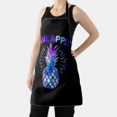 フィネアップルパステルウォーターカラーパイナップルミームグラフィック エプロン (インサイチュ)
