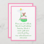 フィフィ・バニーへの招待 招待状 (正面/裏面)