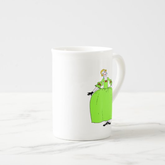 フィフィ~ボーン中国10ozマグカップ ボーンチャイナマグカップ (正面右)