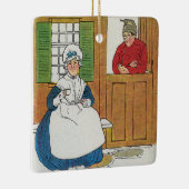 フィフェのコテージで男と妻が住んでいた セラミックオーナメント (右)