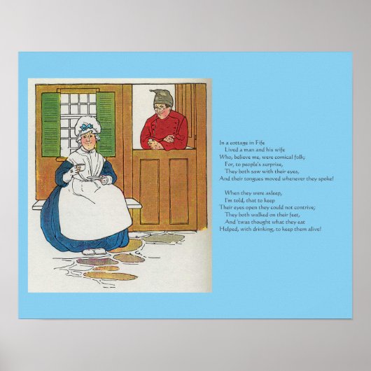 フィフェのコテージで男と妻が住んでいた ポスター (正面)