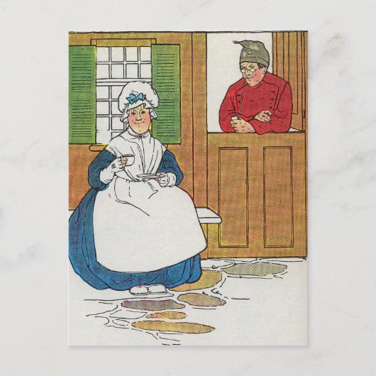 フィフェのコテージで男と妻が住んでいた ポストカード (正面)