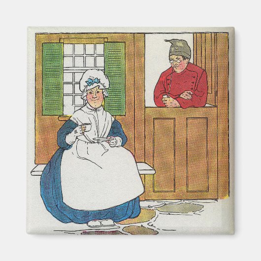 フィフェのコテージで男と妻が住んでいた マグネット (正面)