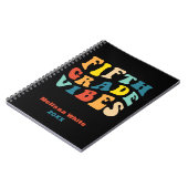 フィフグレードのビーブレトロカラー新学期 ノートブック (左側)