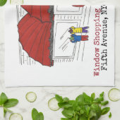 フィフスアベニューウィンドウショッピングニューヨークシティNYC キッチンタオル (折り畳み)