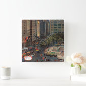 フィフスアベニューバイジョンファーター スクエア壁時計 (ホーム)