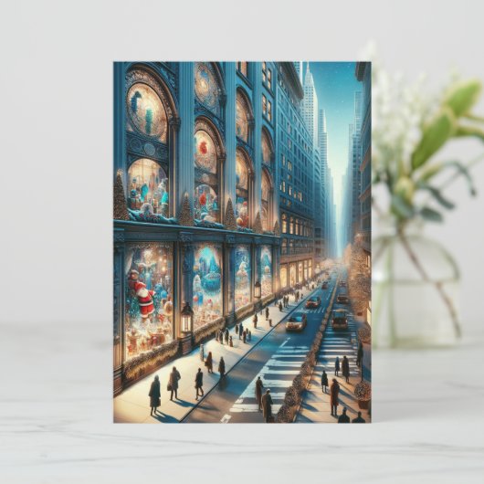 フィフスアベニューホリデーカード。クリスマス. シーズンカード (スタンド正面)