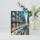 フィフスアベニューホリデーカード。クリスマス. ポストカード (スタンド正面)