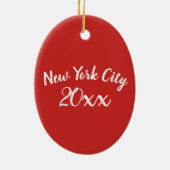 フィフスアベニューヨークシティNYCデパート セラミックオーナメント (裏面)