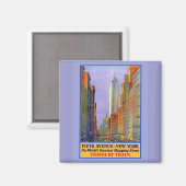 フィフスアベニューヨークワールドベストショッピングセント。 マグネット (正面/裏面)